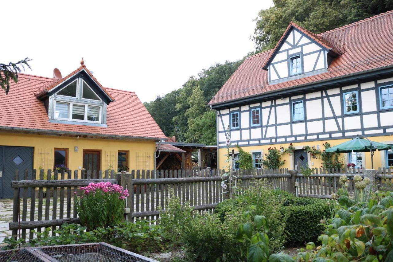 "Ferienwohnung Am Tharandter Wald" Grund Exterior foto